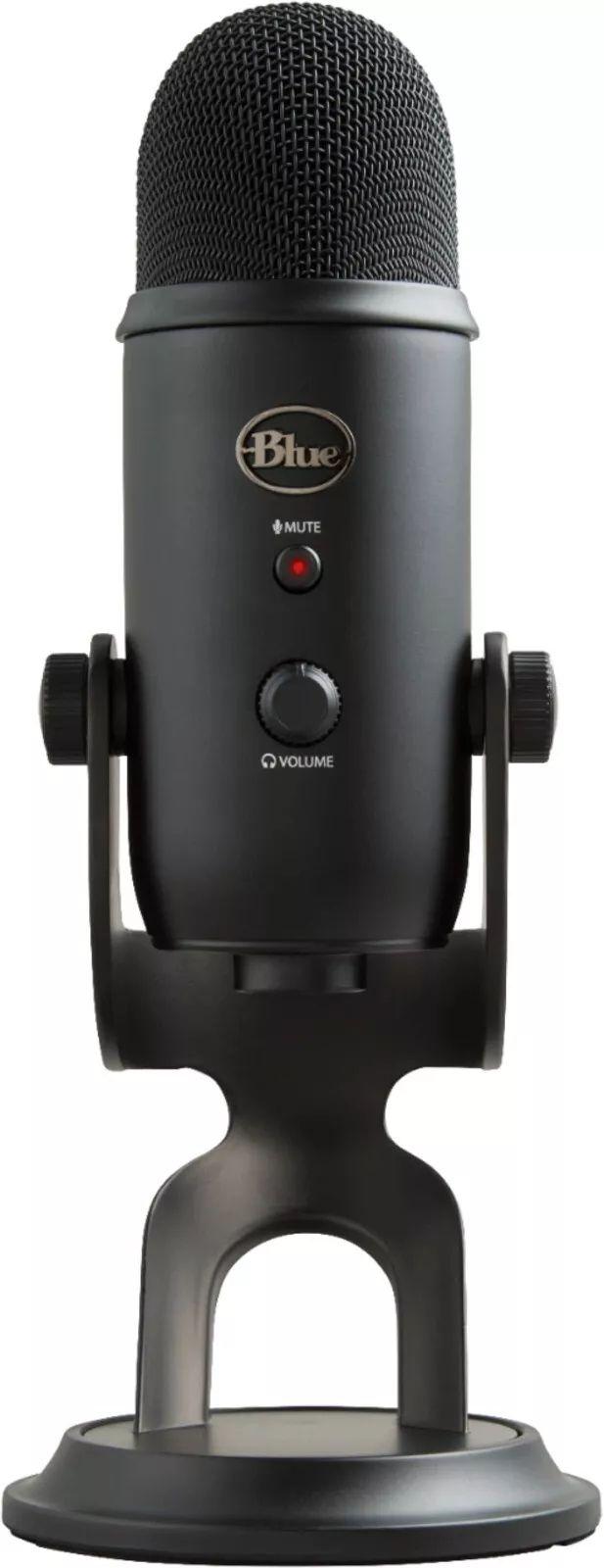 Blue  Blackout Yeti USB Microphone - Black - Excellent