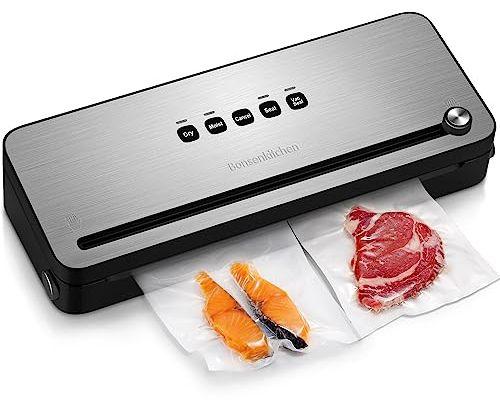 Bonsenkitchen Food Vacuum Sealer Machine VS3802 - Stainless Steel/Black