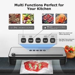 Bonsenkitchen Food Vacuum Sealer Machine VS3802 - Stainless Steel/Black