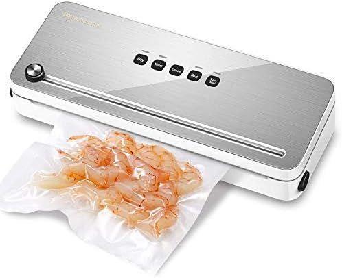 Bonsenkitchen Food Vacuum Sealer Machine VS3802 - Stainless Steel/White