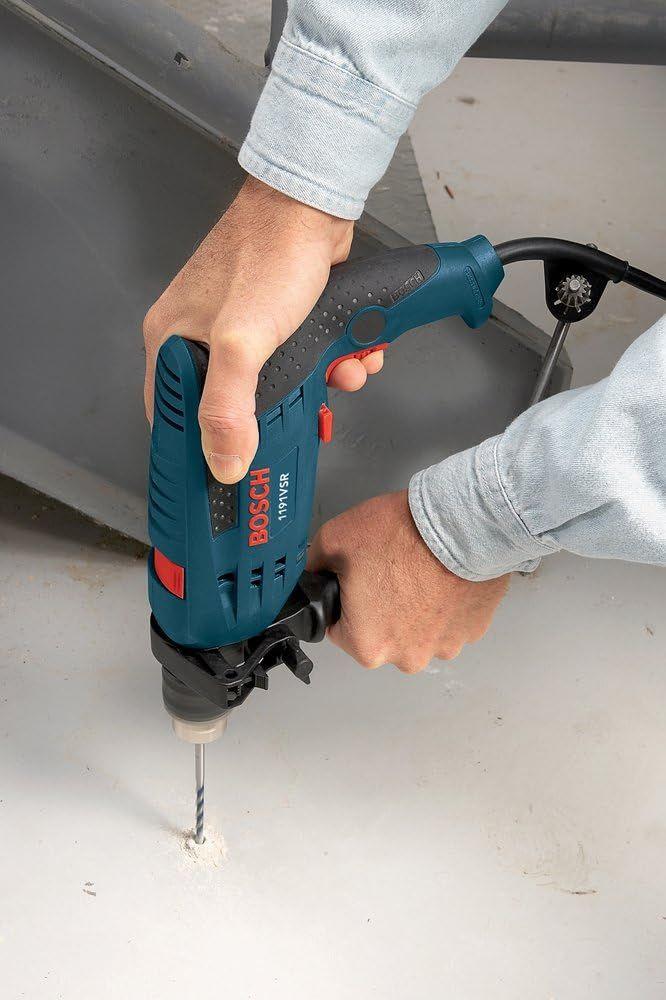Bosch 1191VSRK Professional Corded Hammer Drill - Green Blue