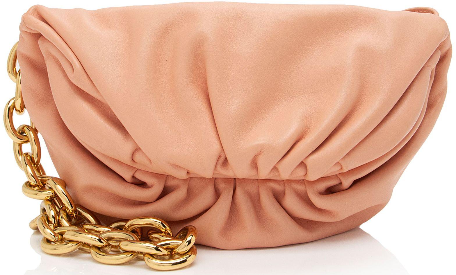 Bottega Veneta  Calfskin The Belt Chain Pouch - Pink - Calfskin - Excellent