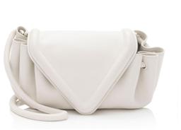 Bottega Veneta Lambskin Beak Crossbody - Leather - White