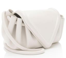 Bottega Veneta Lambskin Beak Crossbody - Leather - White
