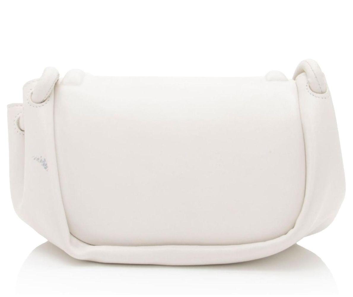 Bottega Veneta Lambskin Beak Crossbody - Leather - White