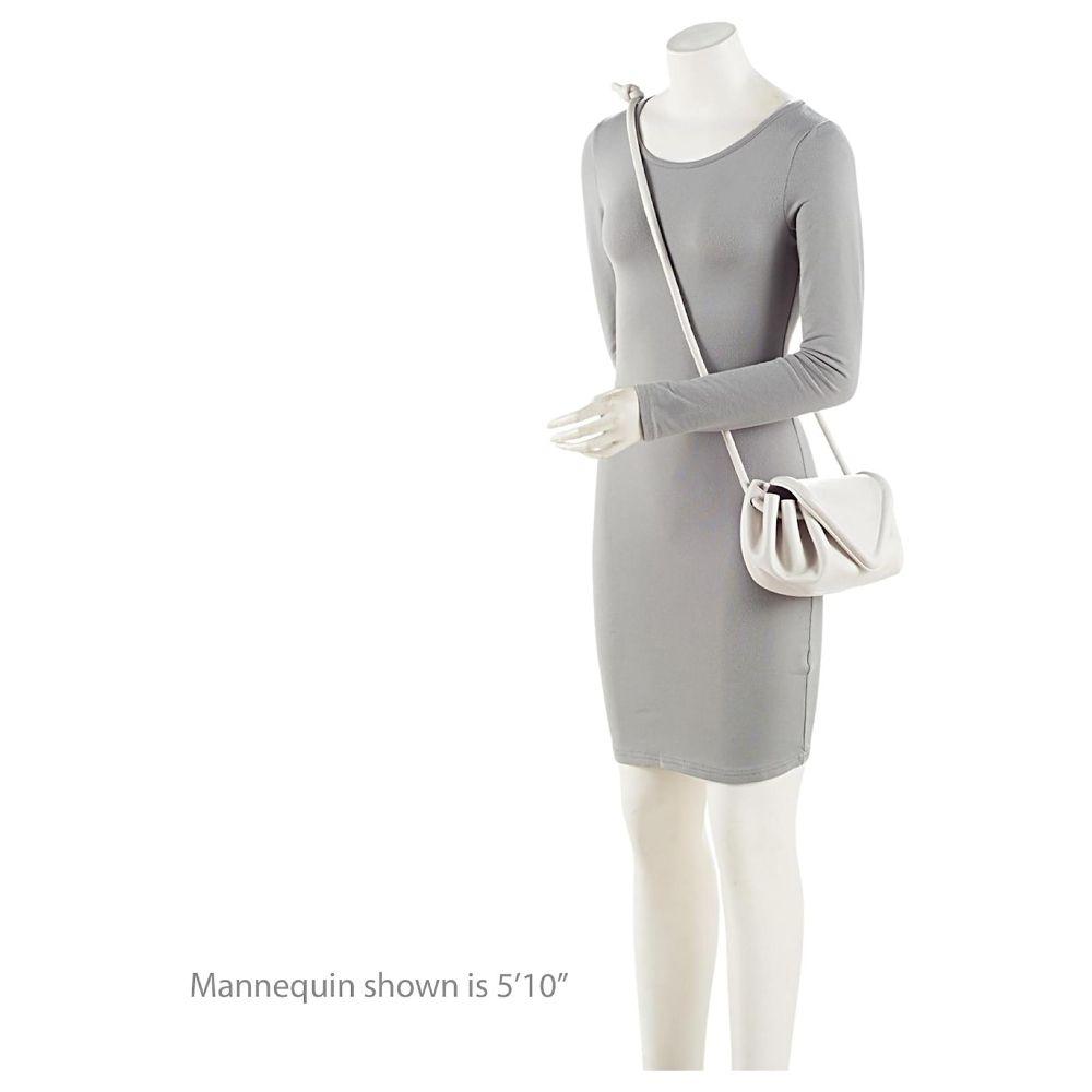 Bottega Veneta Lambskin Beak Crossbody - Leather - White