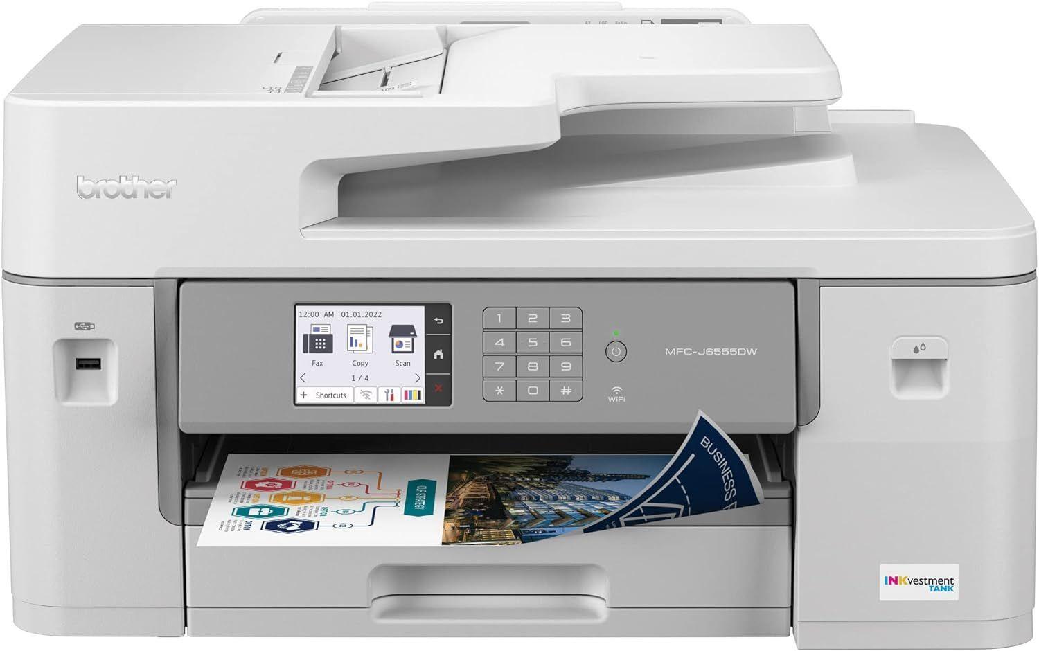 Brother  MFC-J6555DW All-In-One Printer - White - Excellent