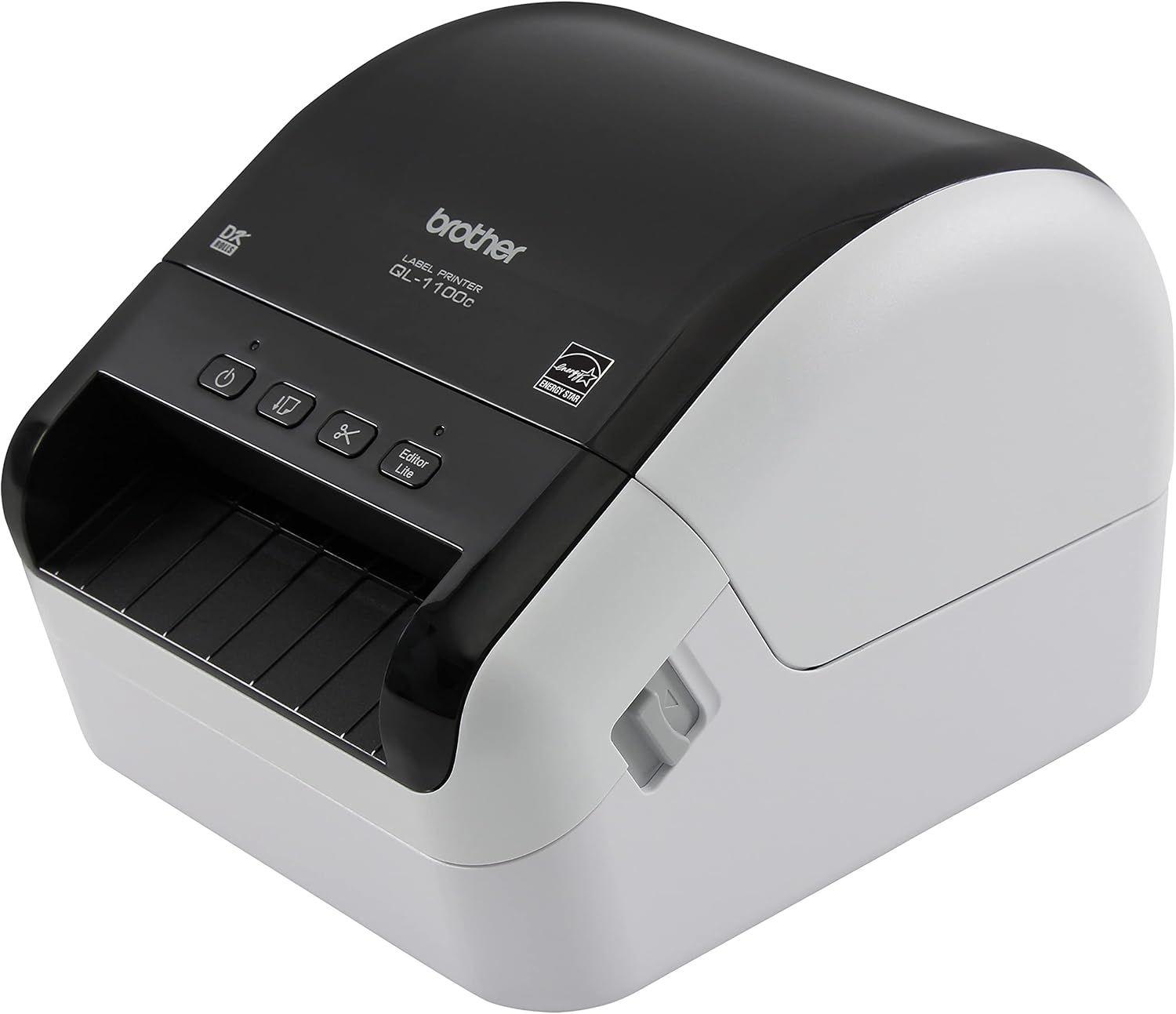 Brother QL-1100c PC Connectable Label Printer - Black/White