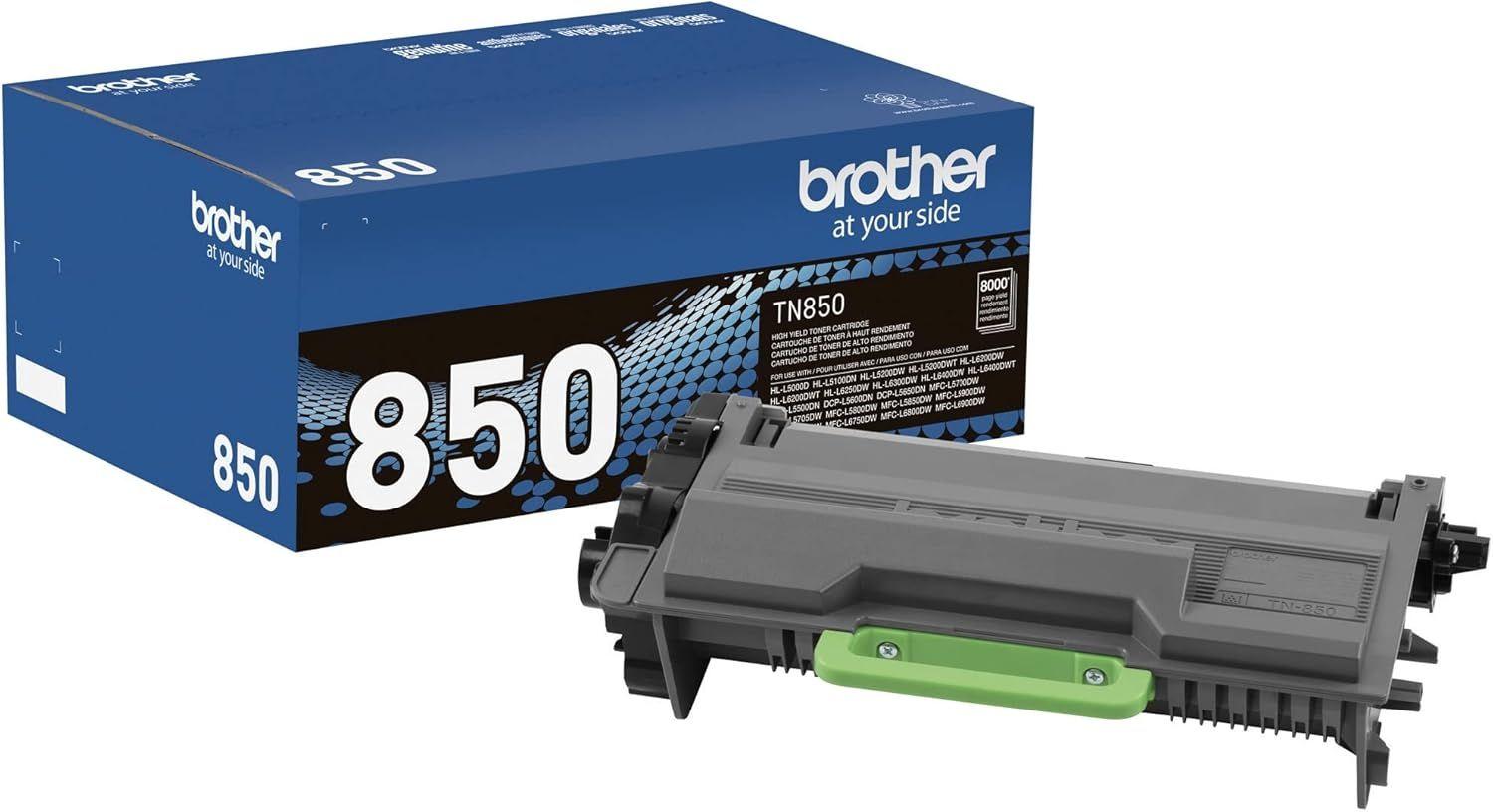 Brother  TN-850 High-Yield Printer Toner Cartridge - Black - Brand New