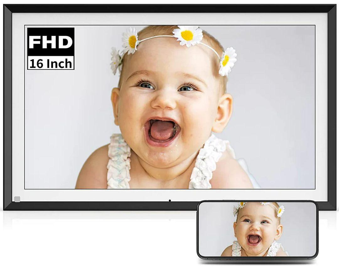 BSIMB  BS-W16C-BA 16" Large Wi-Fi Digital Photo Frame - Black - Excellent