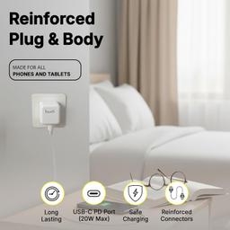 Mini 20W USB-C PD Home Charger AC361UWS (UK Type)