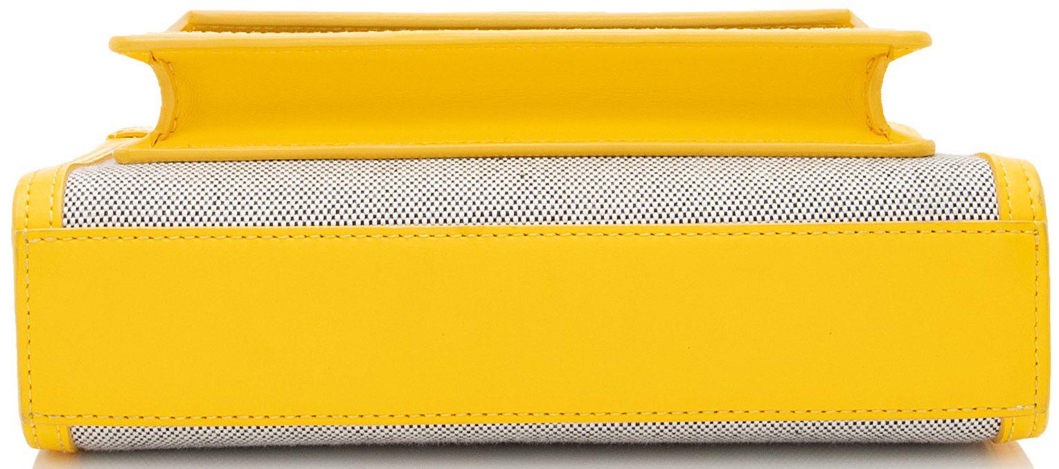 Burberry Canvas Horseferry Mini Pocket Tote - Canvas - Beige/Yellow