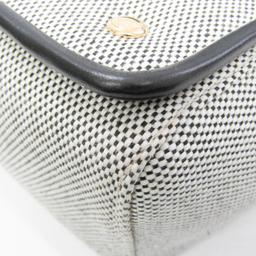 Burberry Canvas Leather Shoulder Bag - Canvas - Black/Red