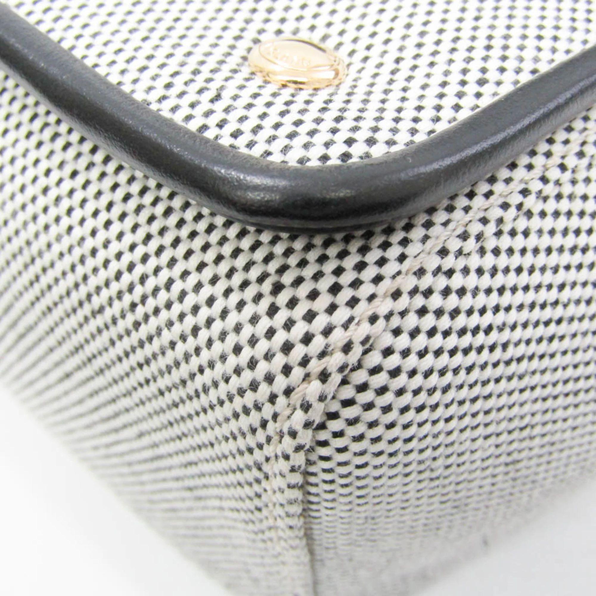 Burberry Canvas Leather Shoulder Bag - Canvas - Black/Red