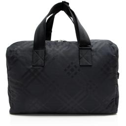 Burberry Econyl Check Weekender - Leather - Black