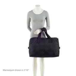 Burberry Econyl Check Weekender - Leather - Black