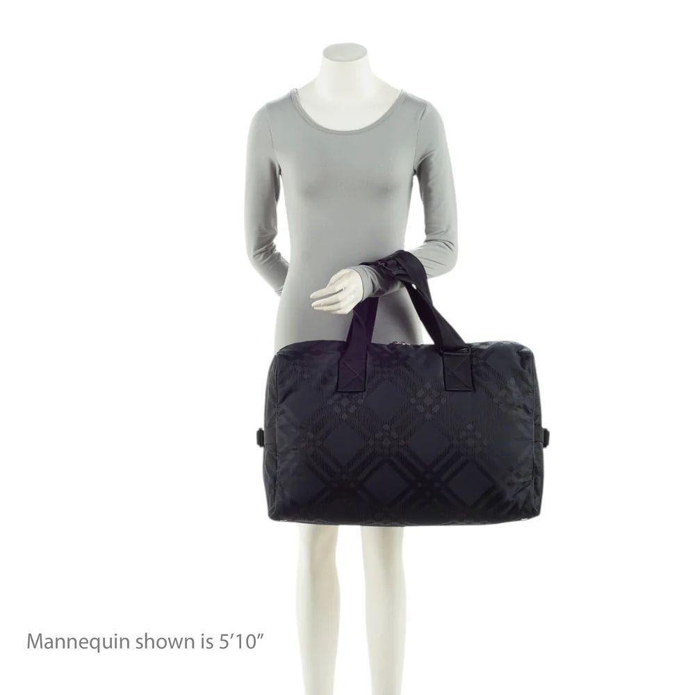 Burberry Econyl Check Weekender - Leather - Black