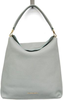 Burberry Leather Hobo Shoulder Bag