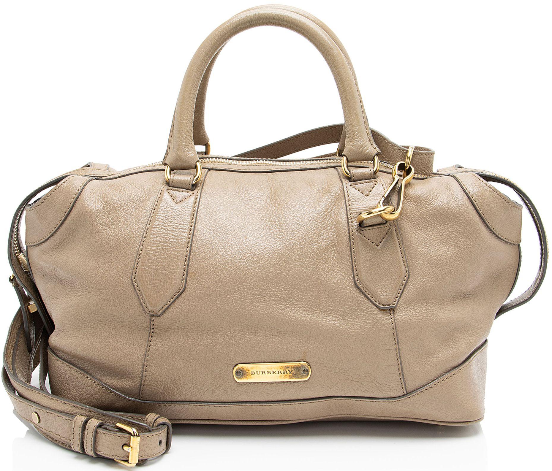 Burberry  Leather Kirley Satchel - Brown - Leather - Good