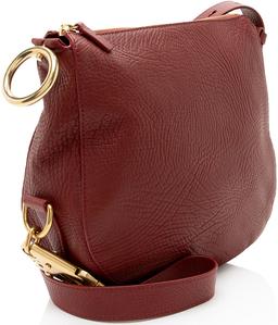 Burberry Leather Knight Small Shoulder Bag - Leather - Red