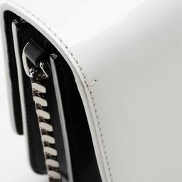 Burberry Leather Logo TB Shoulder Bag - Leather - Black/White