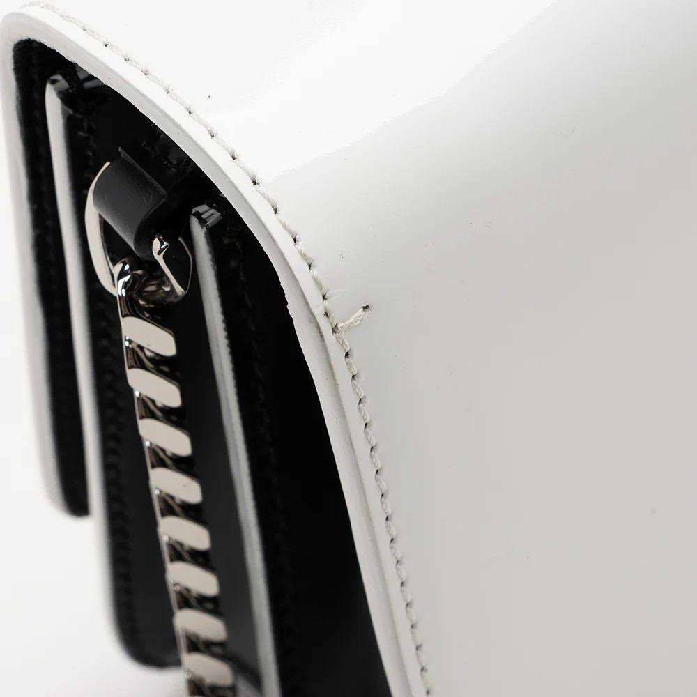 Burberry Leather Logo TB Shoulder Bag - Leather - Black/White