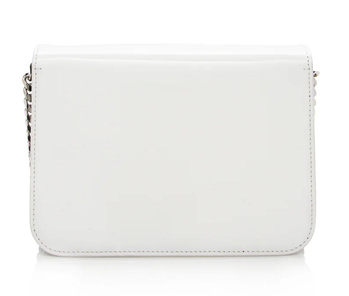 Burberry Leather Logo TB Shoulder Bag - Leather - Black/White