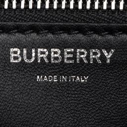 Burberry Leather Logo TB Shoulder Bag - Leather - Black/White