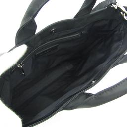 Burberry Leather Nylon Handbag Shoulder Bag - Nylon - Black