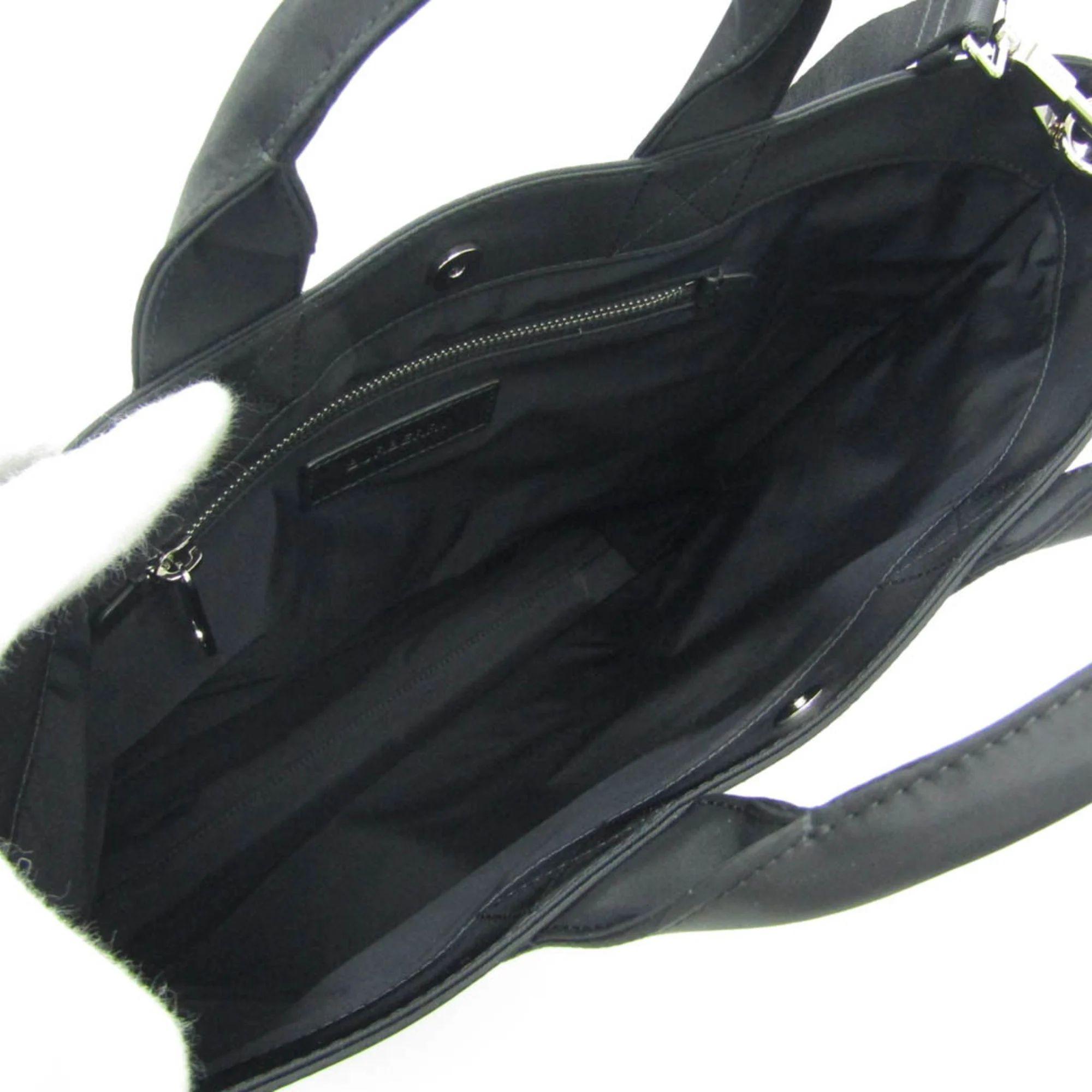 Burberry Leather Nylon Handbag Shoulder Bag - Nylon - Black