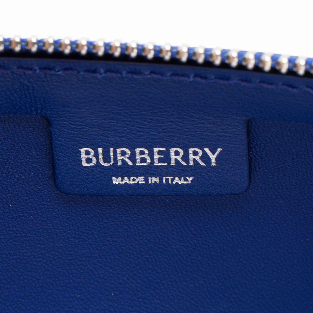 Burberry Leather Shield Mini Shoulder Bag - Leather - Blue