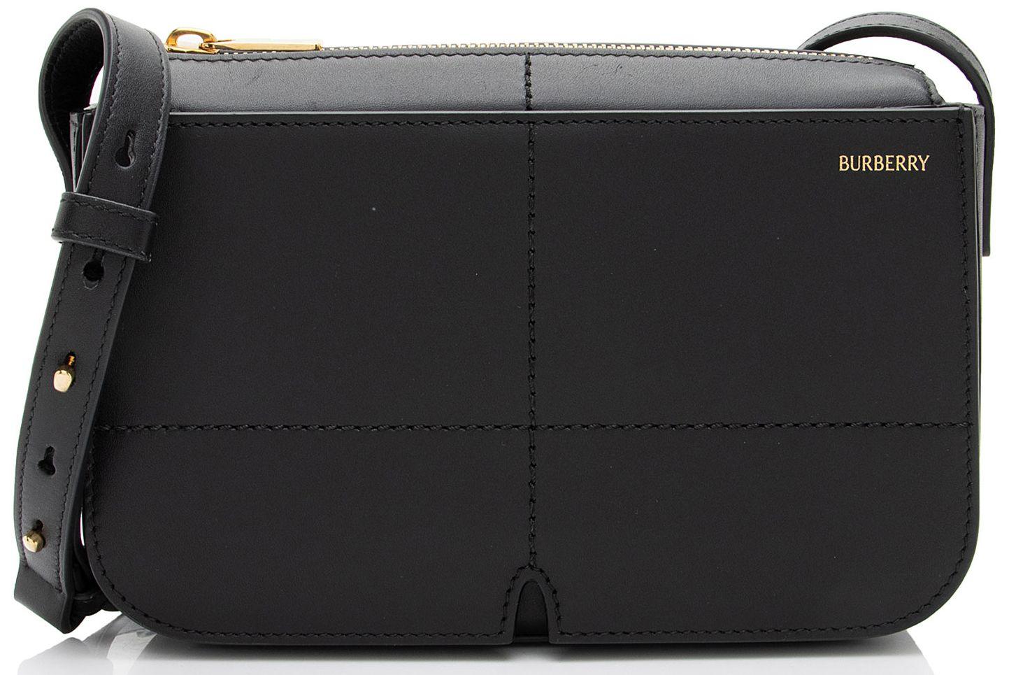 Burberry  Leather Snip Crossbody - Black - Leather - Excellent