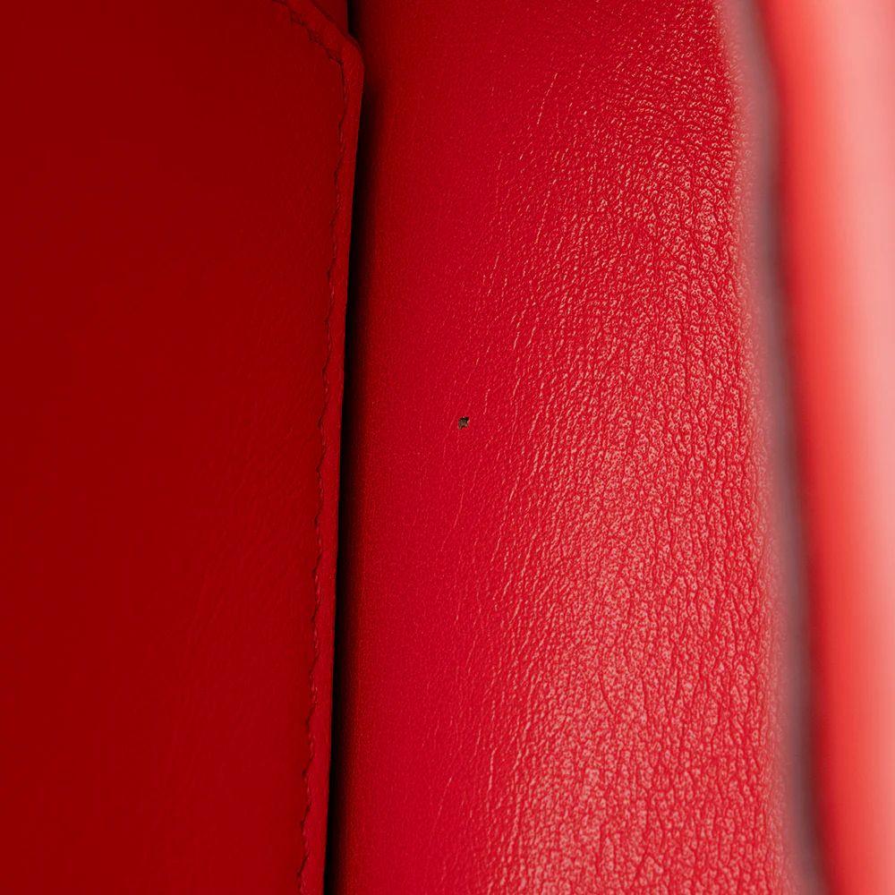 Burberry Leather TB Envelope Chain Shoulder Bag - Leather - Red