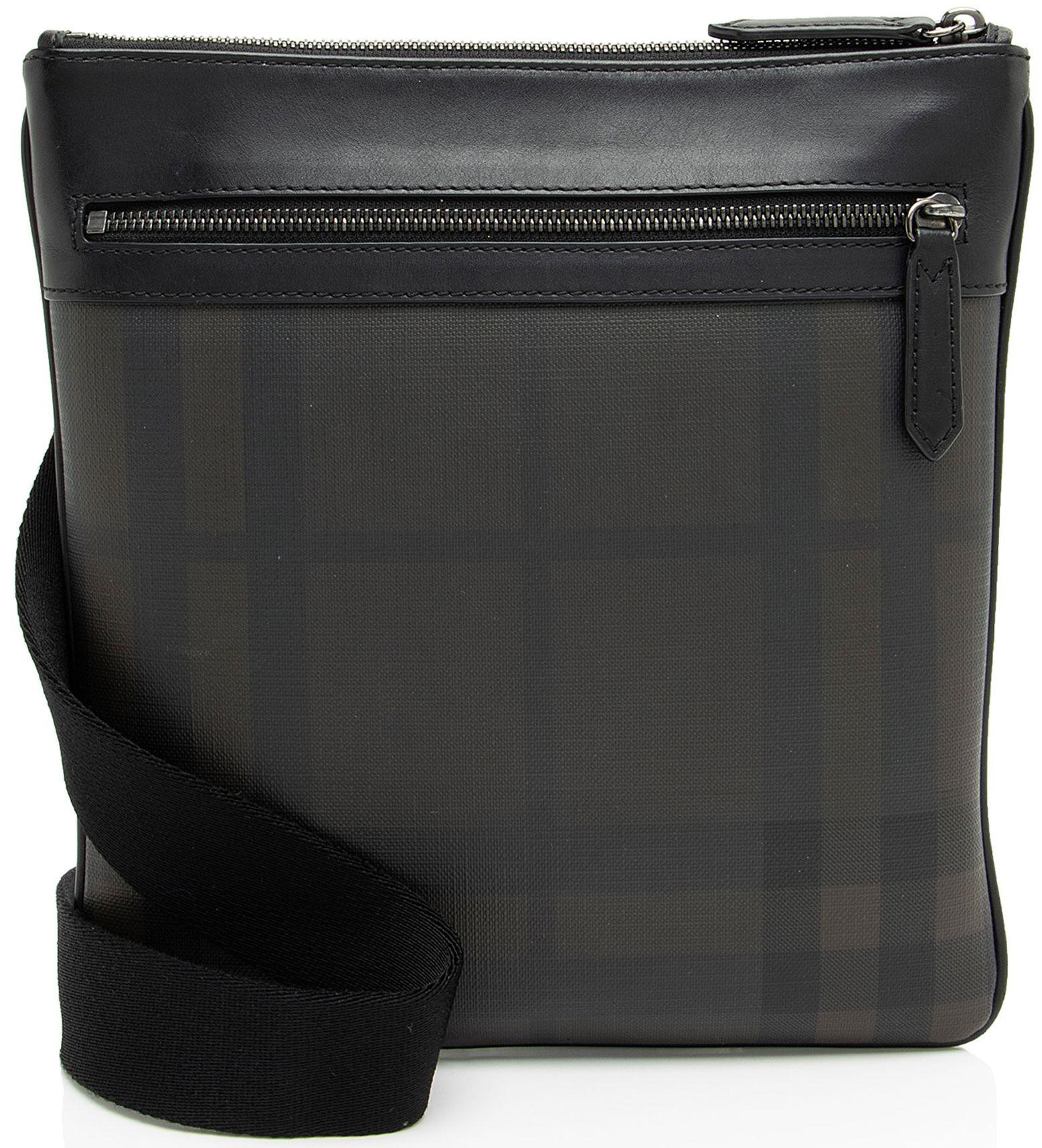 Burberry  London Check Beckley Messenger - Brown/Black - Nylon - Excellent