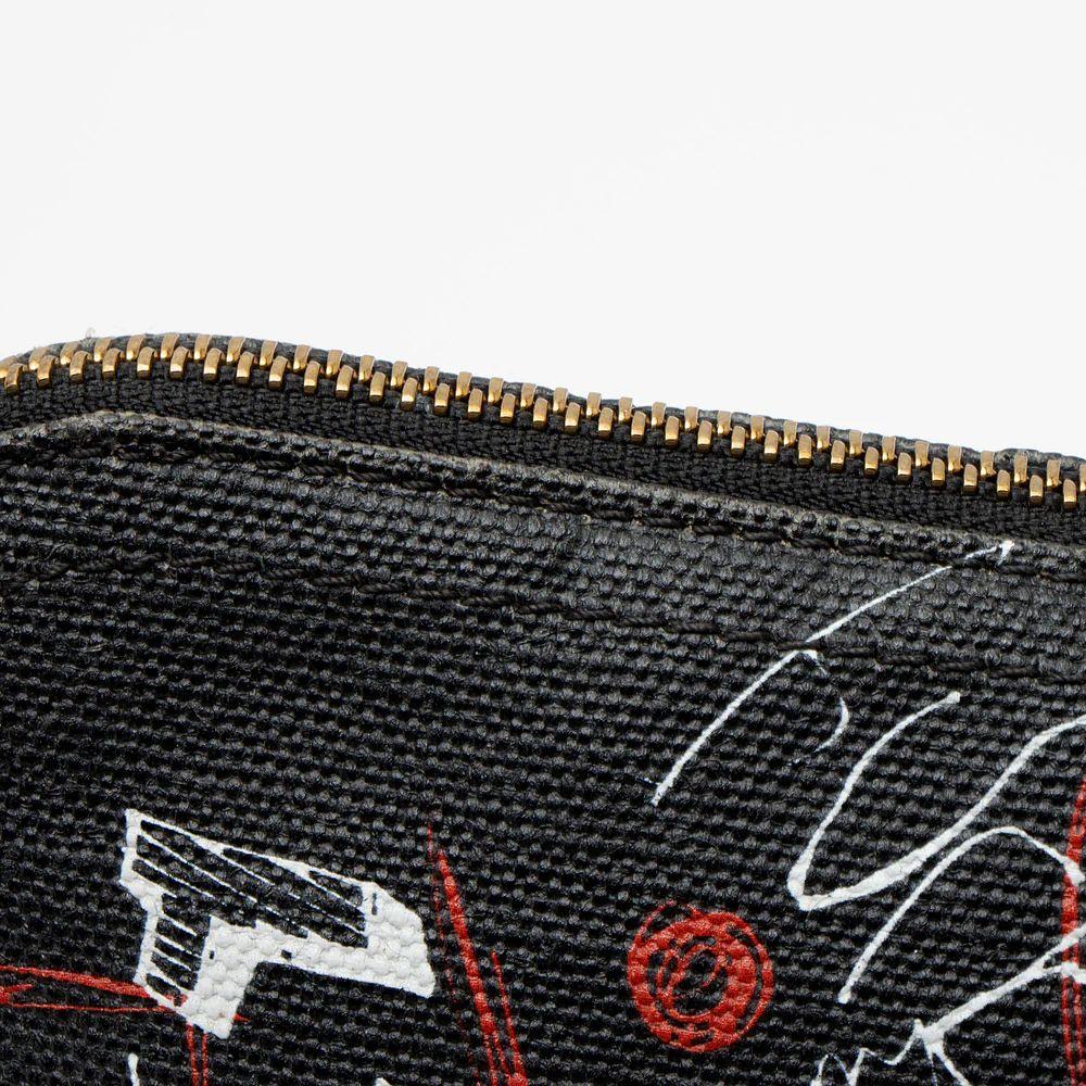 Burberry Mega Check Doodle Pouch - Coated Canvas - White/Black/Red