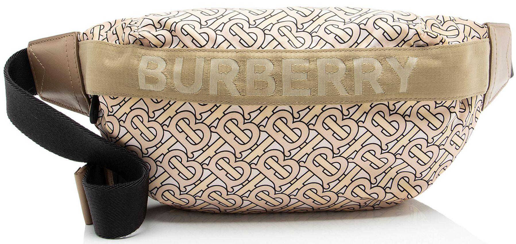 Burberry  Nylon TB Monogram Sonny Bumbag - Beige/Pink - Nylon - Excellent