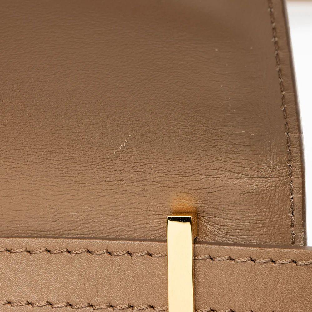 Burberry TB Monogram Leather TB Small Flap Bag - Leather - Brown