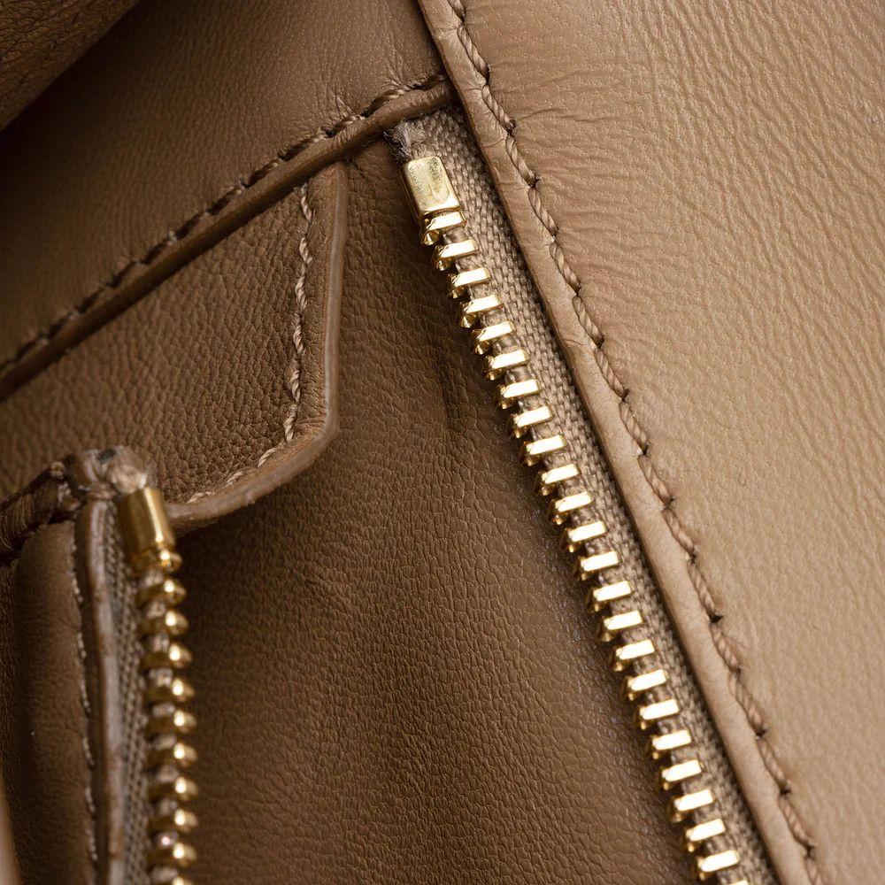 Burberry TB Monogram Leather TB Small Flap Bag - Leather - Brown