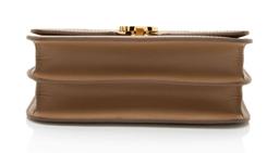 Burberry TB Monogram Leather TB Small Flap Bag - Leather - Brown