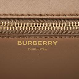 Burberry TB Monogram Leather TB Small Flap Bag - Leather - Brown