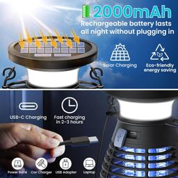 Burlan Solar Bug Zapper - Black