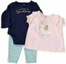 Carter's 3 Piece Playwear Set Pink Llama 12m - Pink Llama
