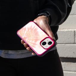 Caseco MagSafe iPhone 14 Plus Orange Tie Dye Case