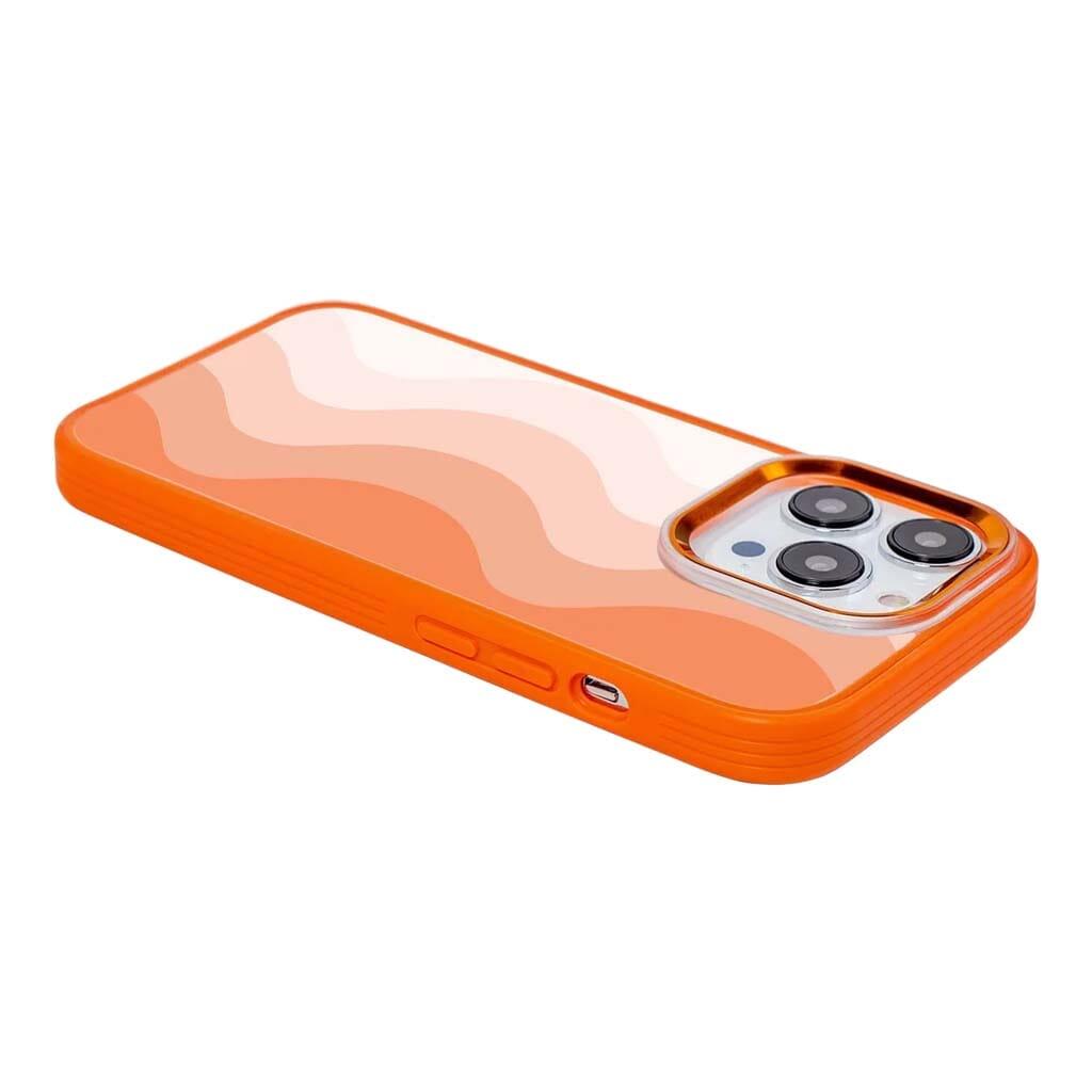 Refurbished Caseco MagSafe iPhone 14 Pro Max Orange Wave Case - Reebelo US