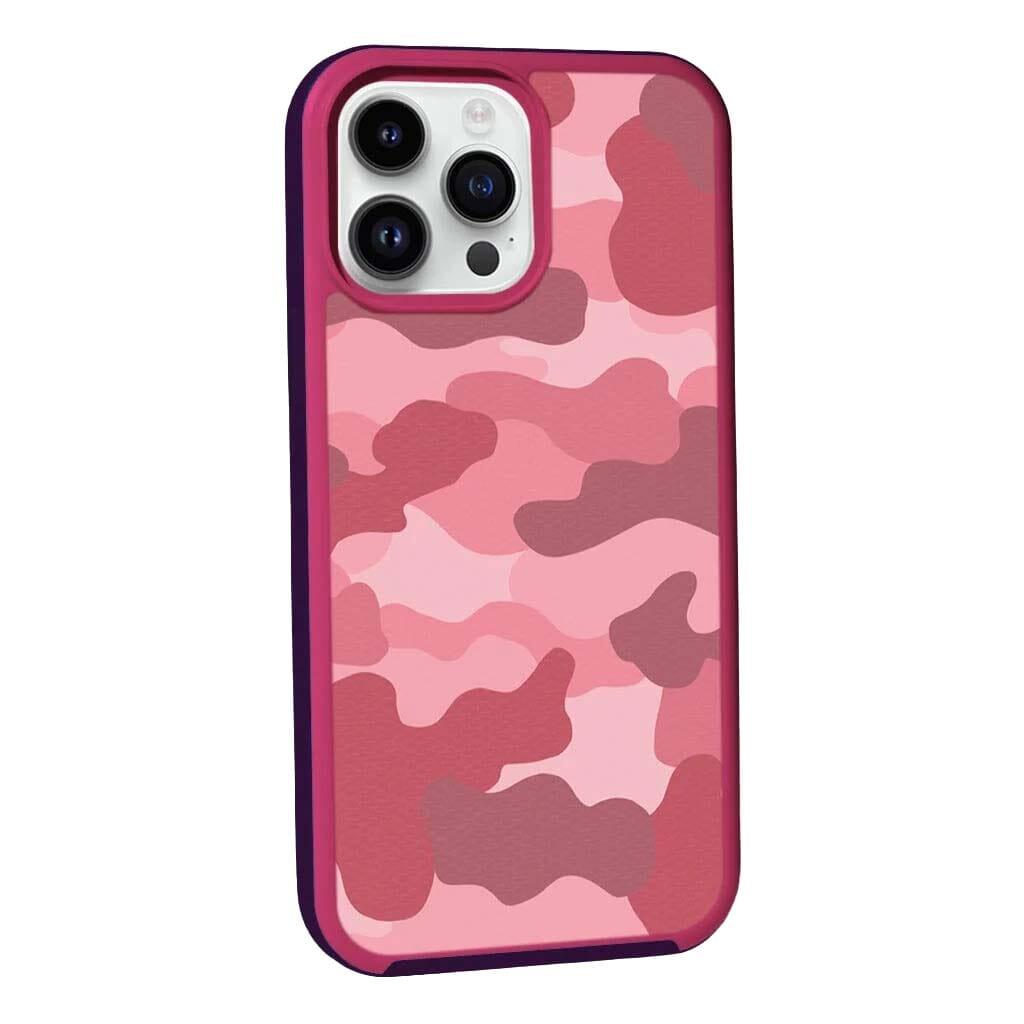 Caseco MagSafe iPhone 14 Pro Pink Camo Case - Pink