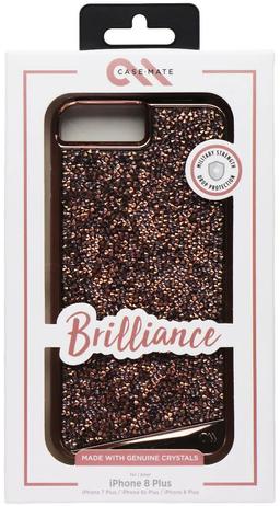 Case-Mate Brilliance Phone Case for iPhone 8 Plus - Rose Gold