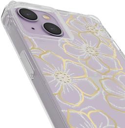 Case-Mate Floral Gems Phone Case for iPhone 14 - Clear