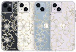 Case-Mate Floral Gems Phone Case for iPhone 14 - Clear