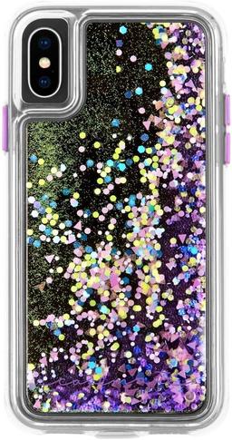 Case-Mate Glow Waterfall Phone Case for iPhone XS / X - Purple Glow