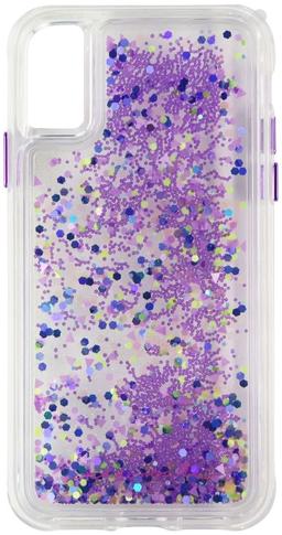 Case-Mate Glow Waterfall Phone Case for iPhone XS / X - Purple Glow